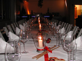Tisch mit Kerzen